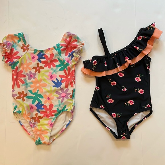 Jumping beans Floral One piece Swimsuit bundle toddler girl size 3t NWOT - Picture 1 of 8